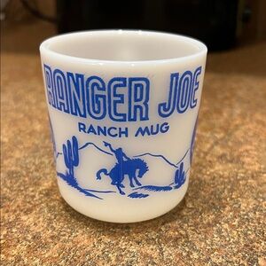 Ranch Mug - White and Blue